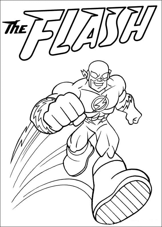 the flash colorir