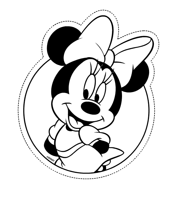 Desenho da Minnie molde