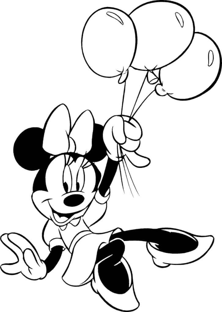 Desenho da Minnie para desenhar