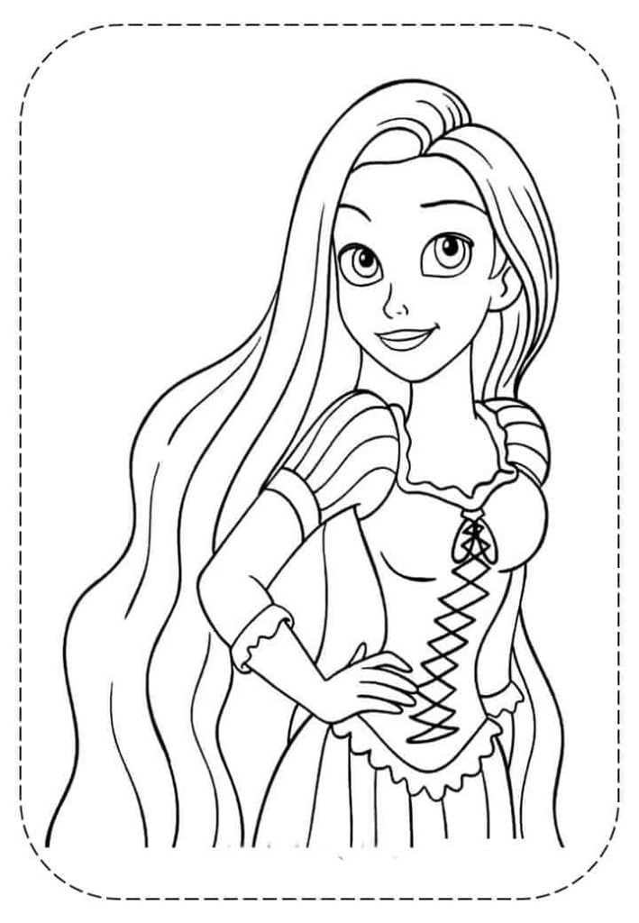 Desenho da Rapunzel