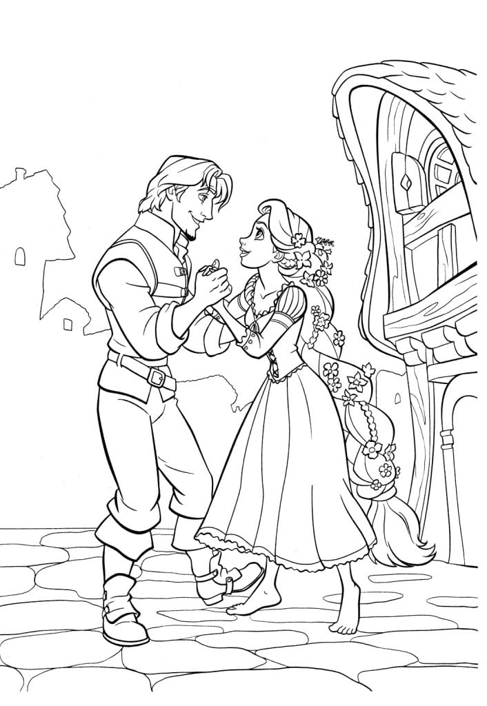 Desenho da Rapunzel desenhar