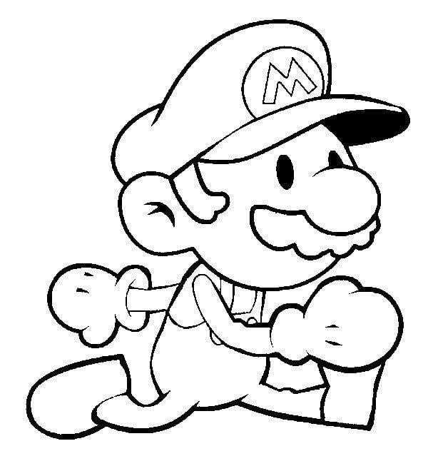 Desenho do Mario para imprimir