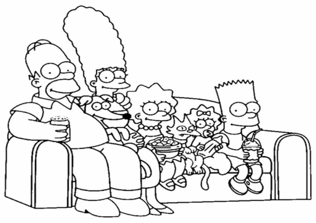 Desenho do Simpsons colorir