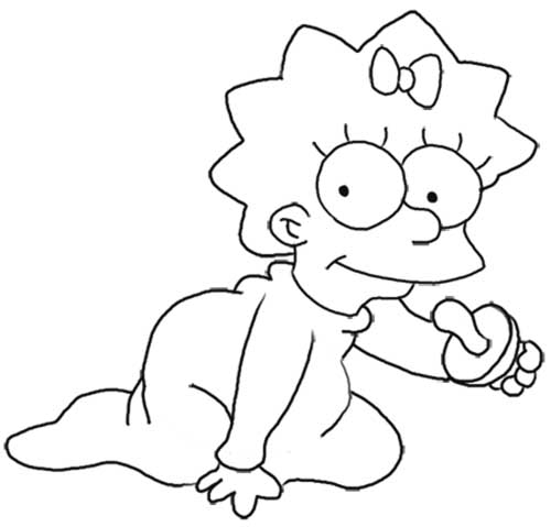 Desenho do Simpsons imprimir