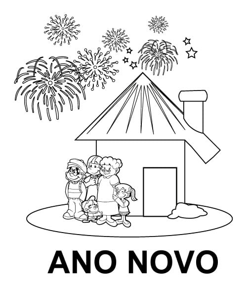 Feliz ano novo imprimir