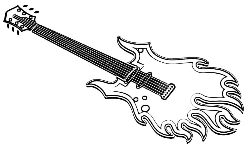 Guitarra para desenhar