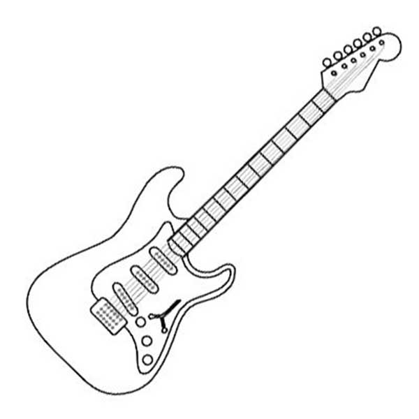 Guitarra para imprimir