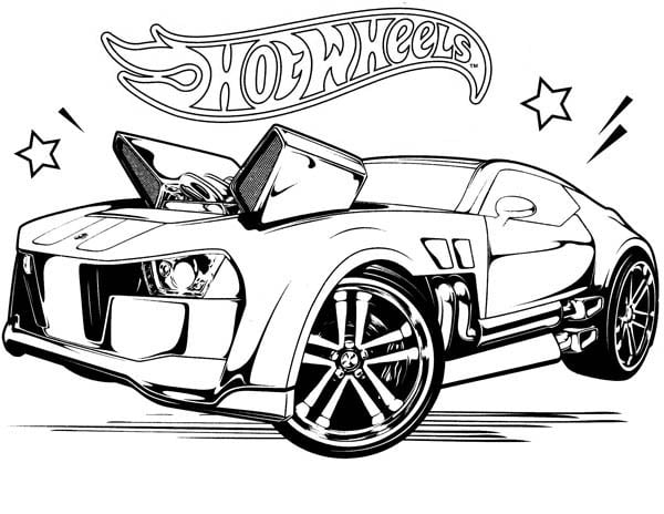 Hot Wheels para colorir