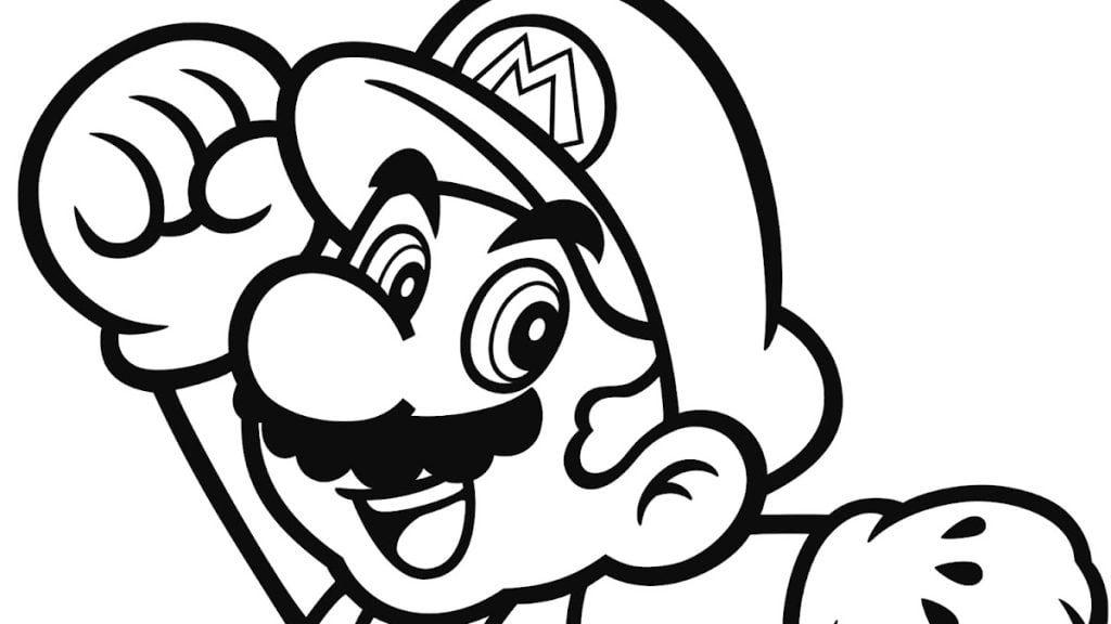 Mario para colorir