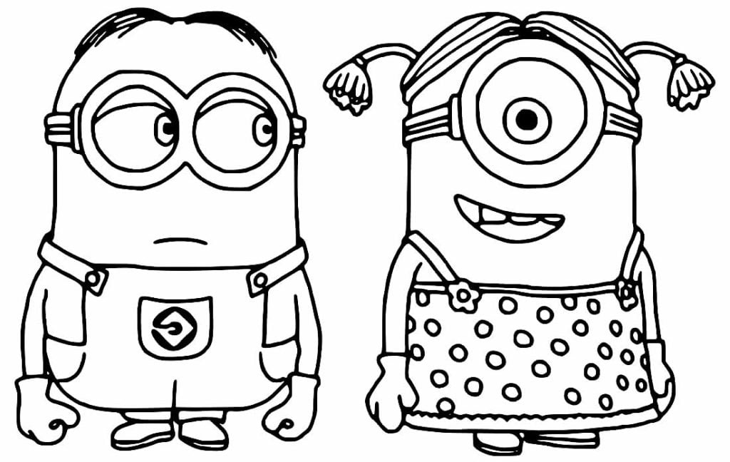 Minions para desenhar