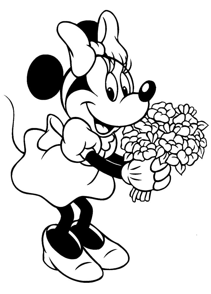 Minnie para desenhar