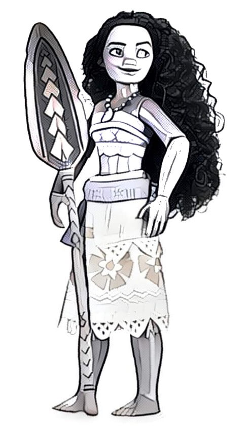 Moana para imprimir