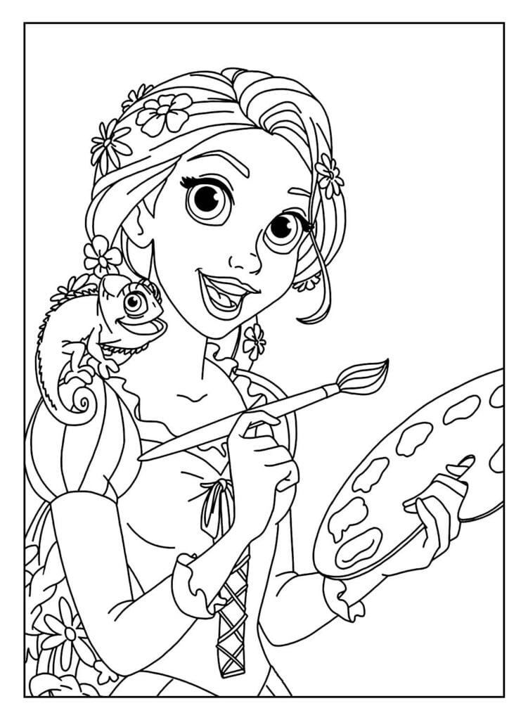 Rapunzel para imprimir