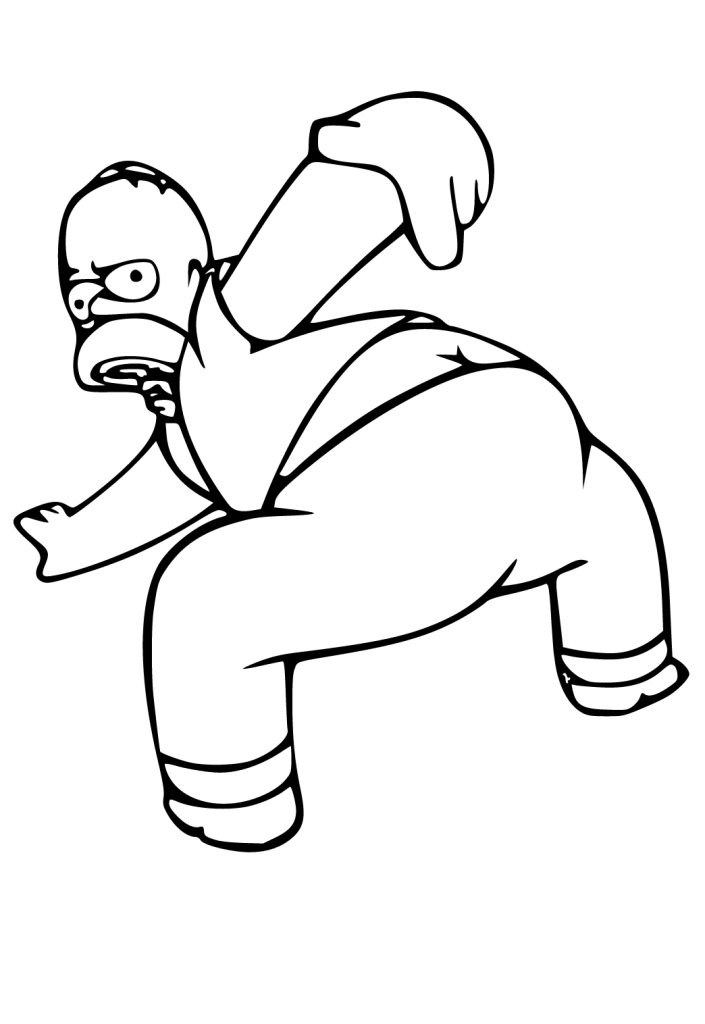 Simpsons para colorir homer