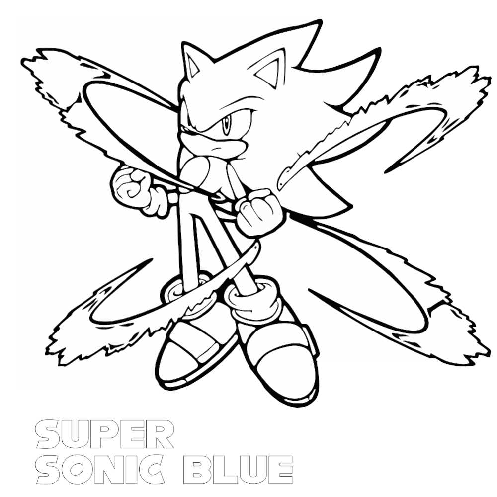 Super Sonic para imprimir