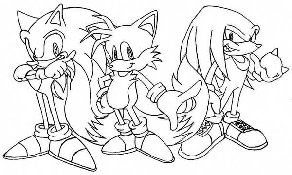 Super Sonic turma colorir