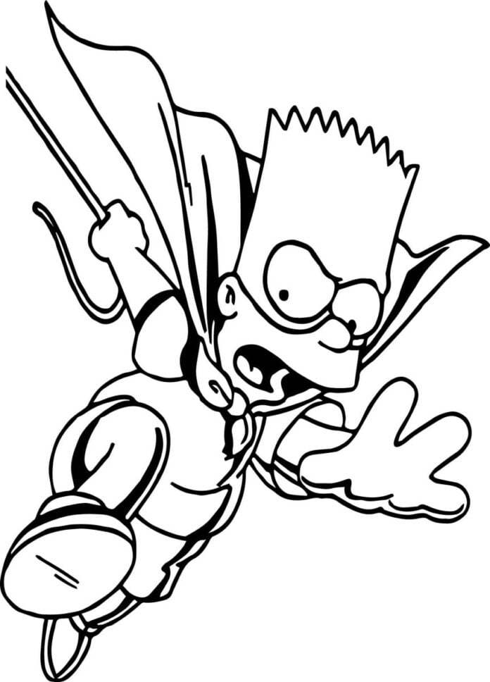 bart os Simpsons colorir