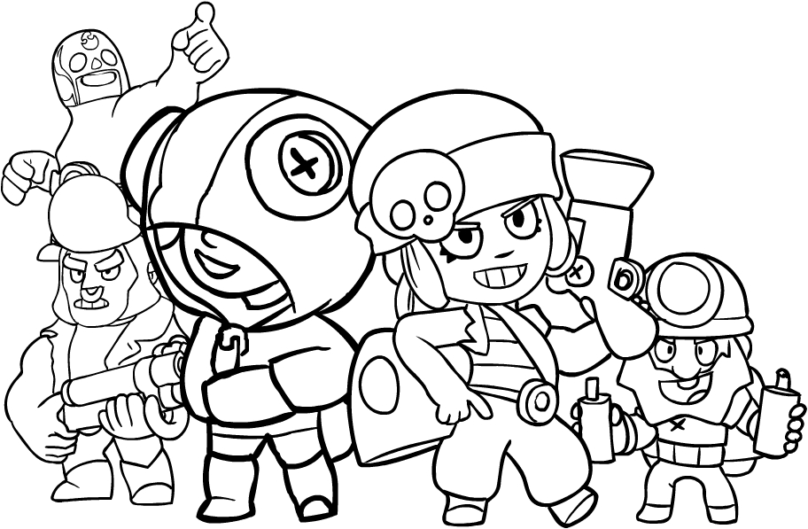 brawl stars para colorir