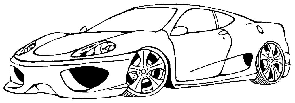 desenho Ferrari colorir