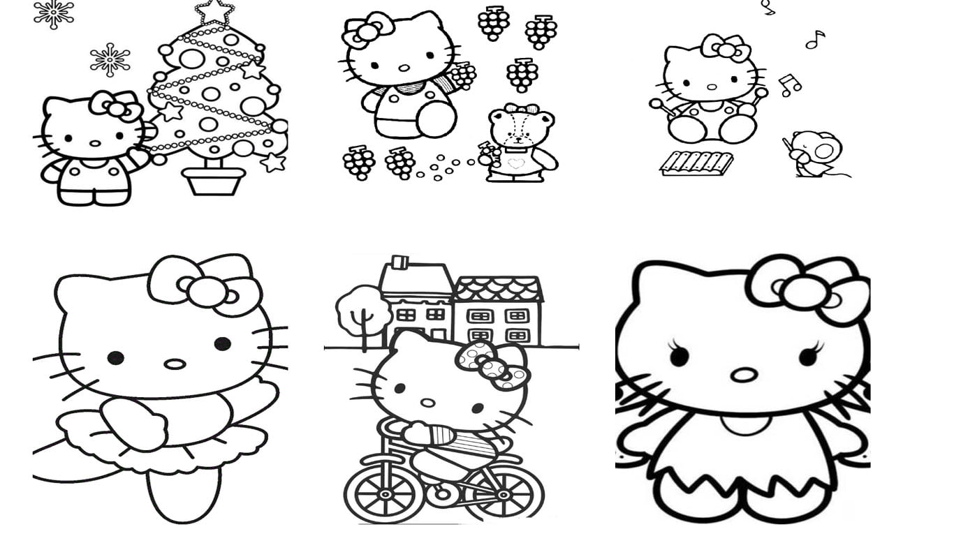 desenho Hello Kitty colorir imprimir