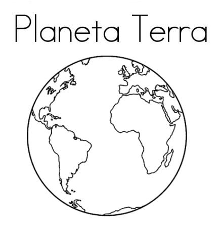 desenho Planeta Terra