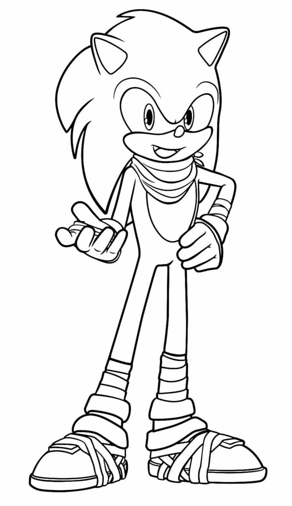 desenho Super Sonic para imprimir