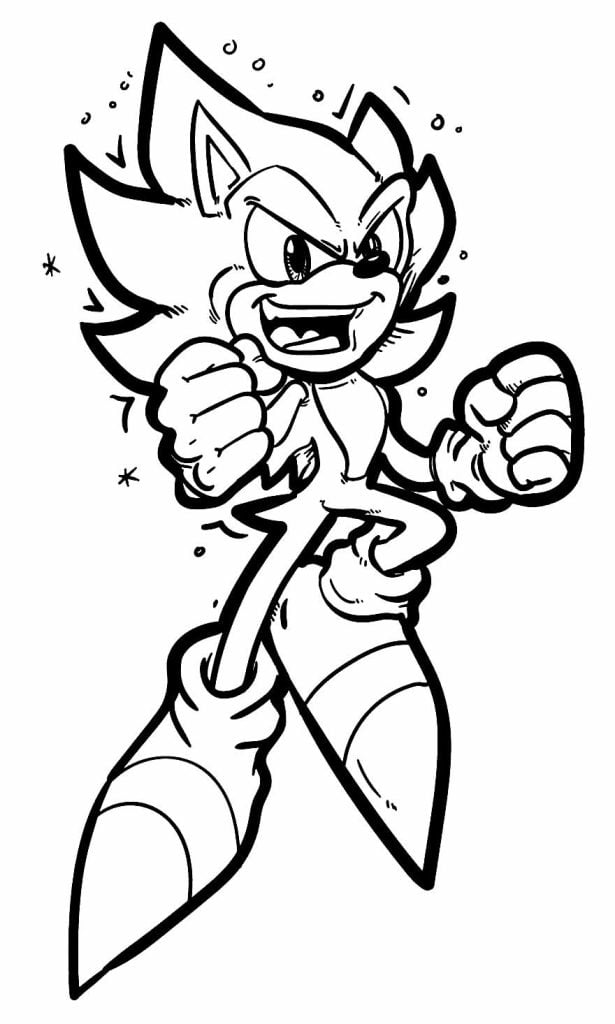 desenho Super Sonic pintar