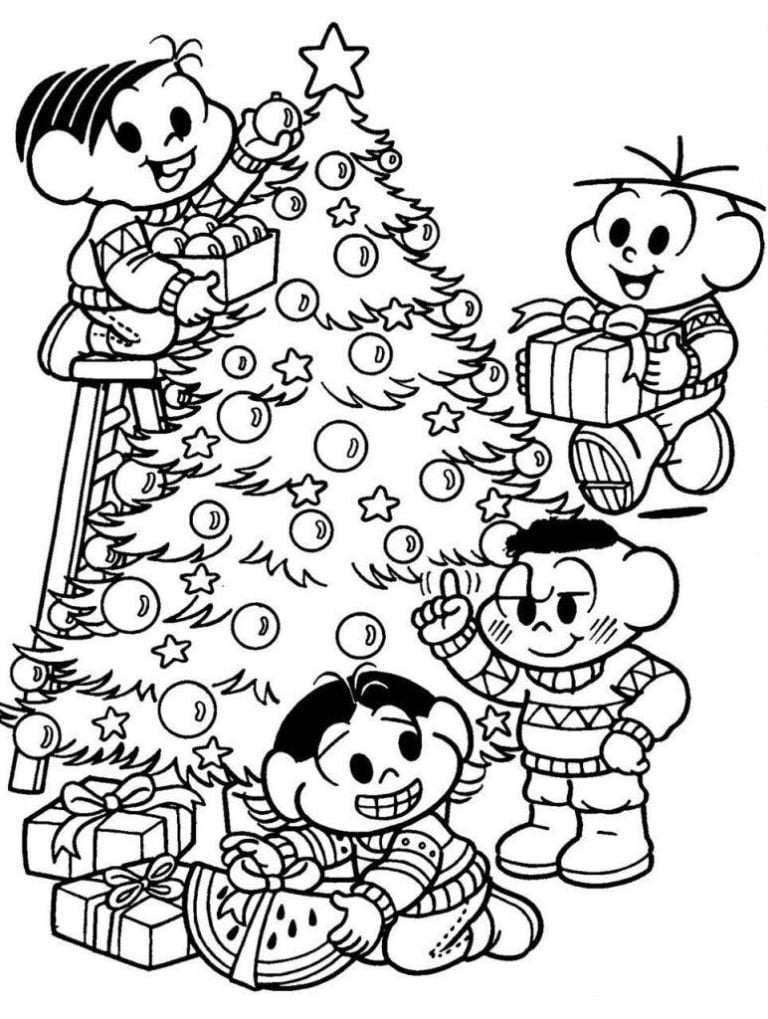 desenho da Turma da Mônica Natal