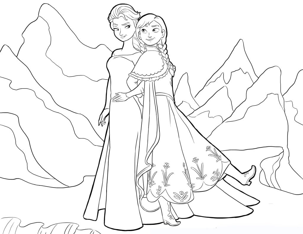 desenho da frozen colorir