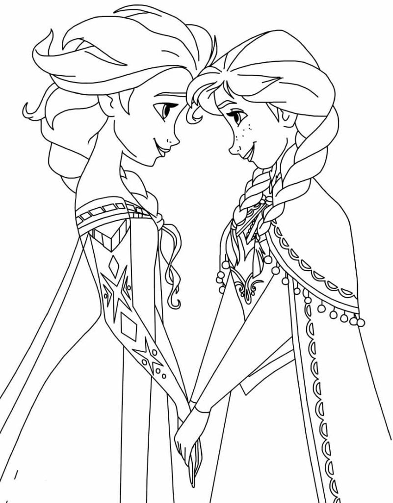 desenho da frozen para colorir