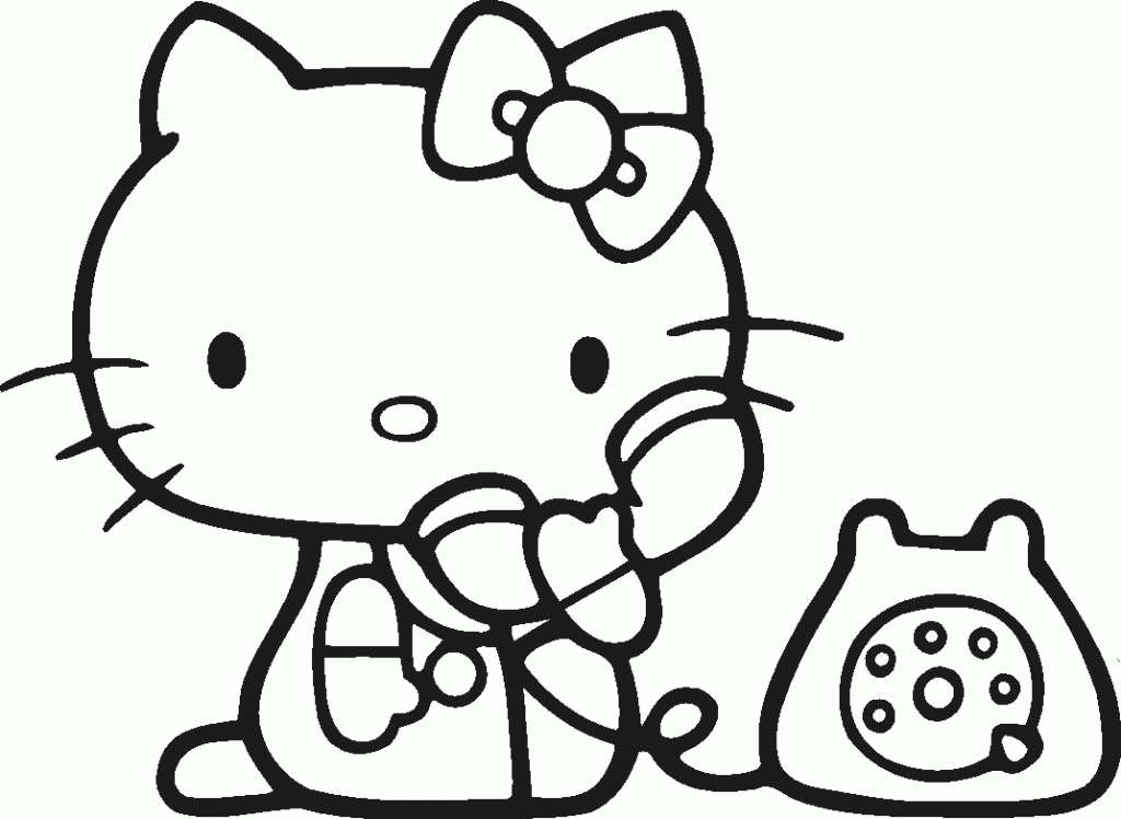 desenho de Hello Kitty para desenhar