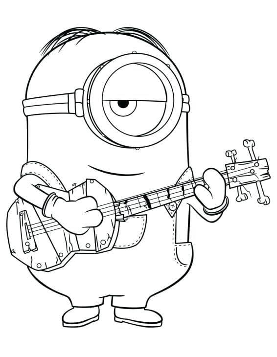 desenho do Minions para colorir