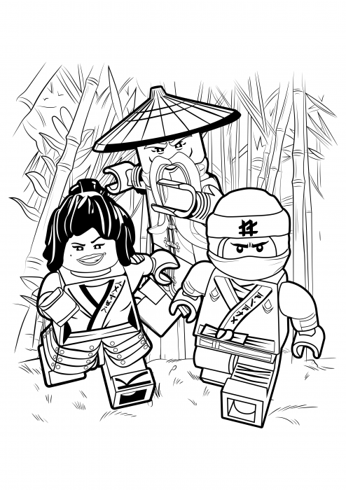 desenho do Ninjago para colorir