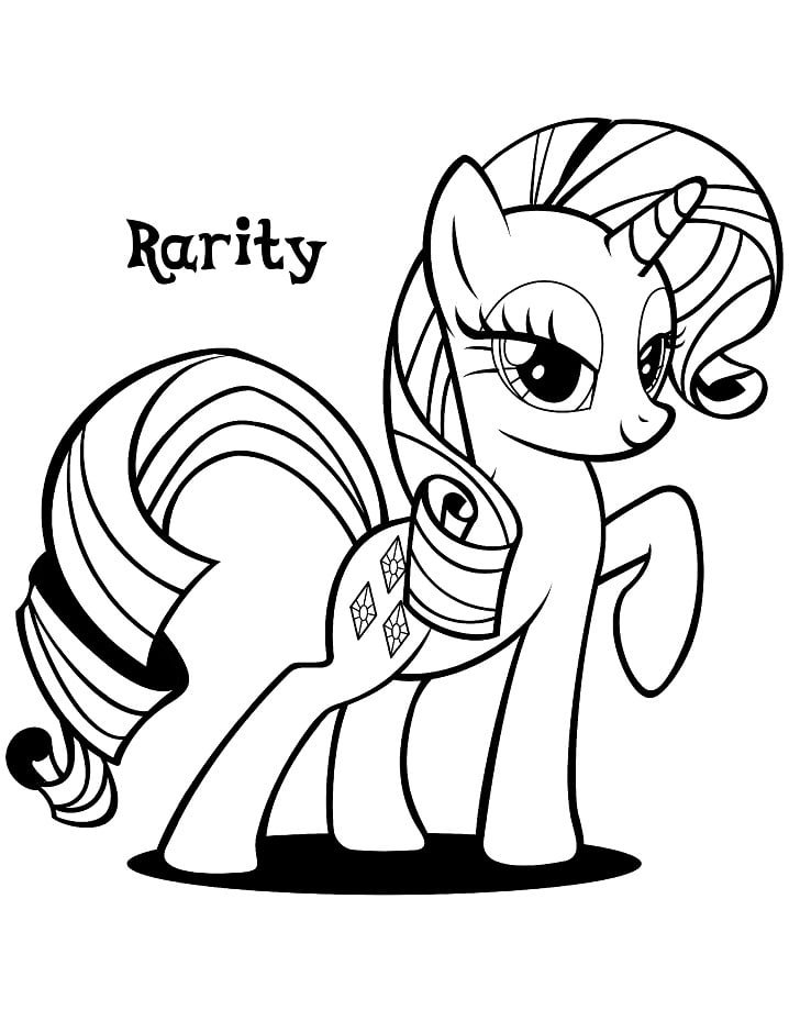 desenho do my little pony para imprimir rarity