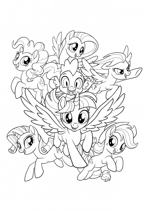 desenho do my little pony para pintar