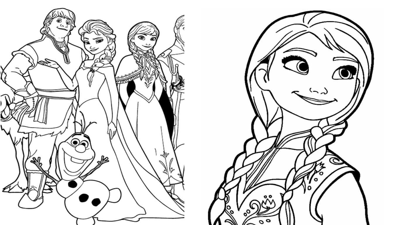 desenho frozen colorir imprimir