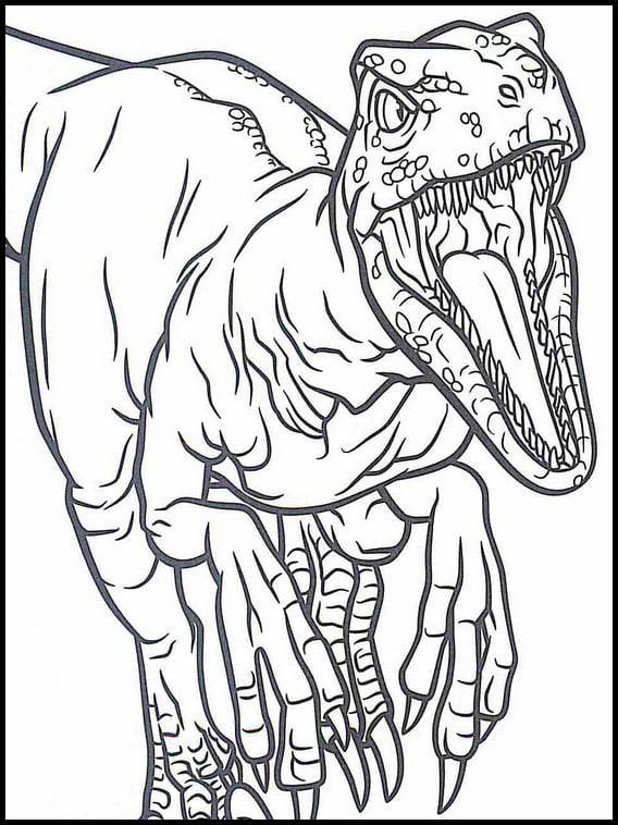 desenho jurassic world para colorir