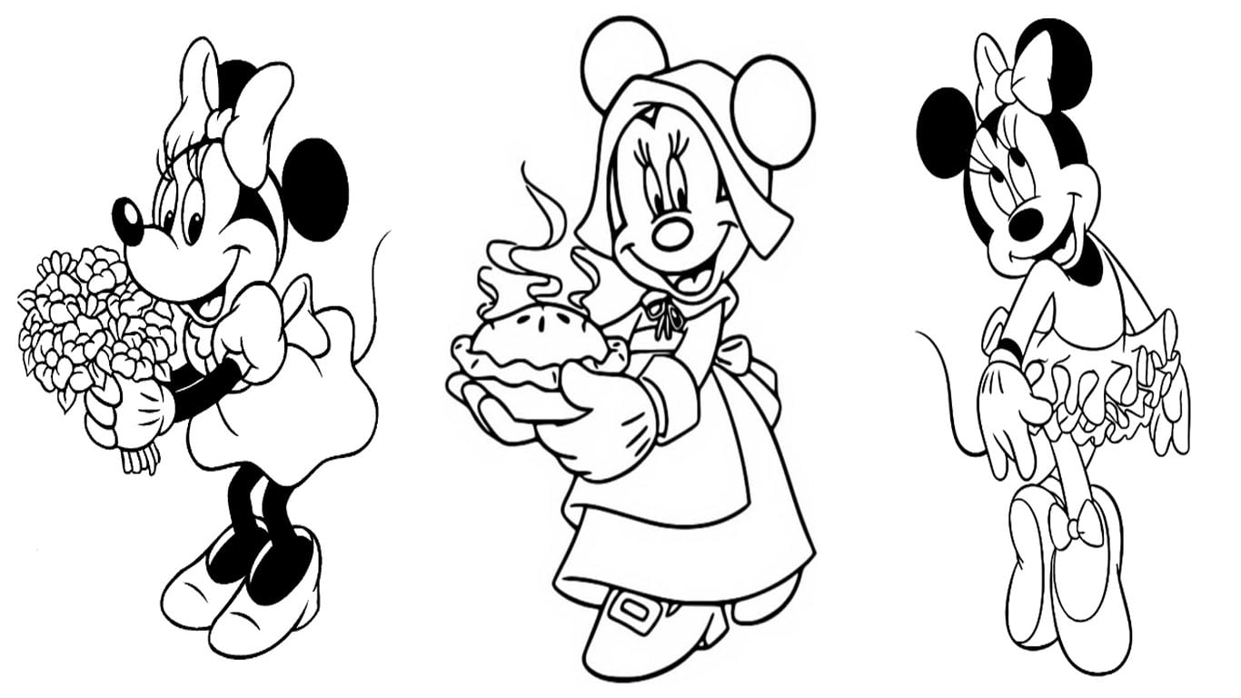 desenho minnie colorir imprimir