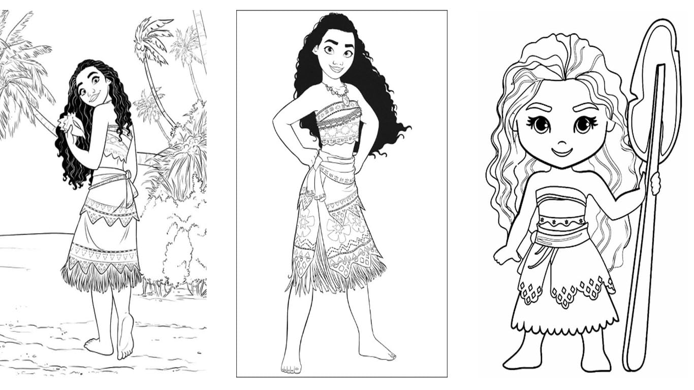 desenho moana colorir e imprimir