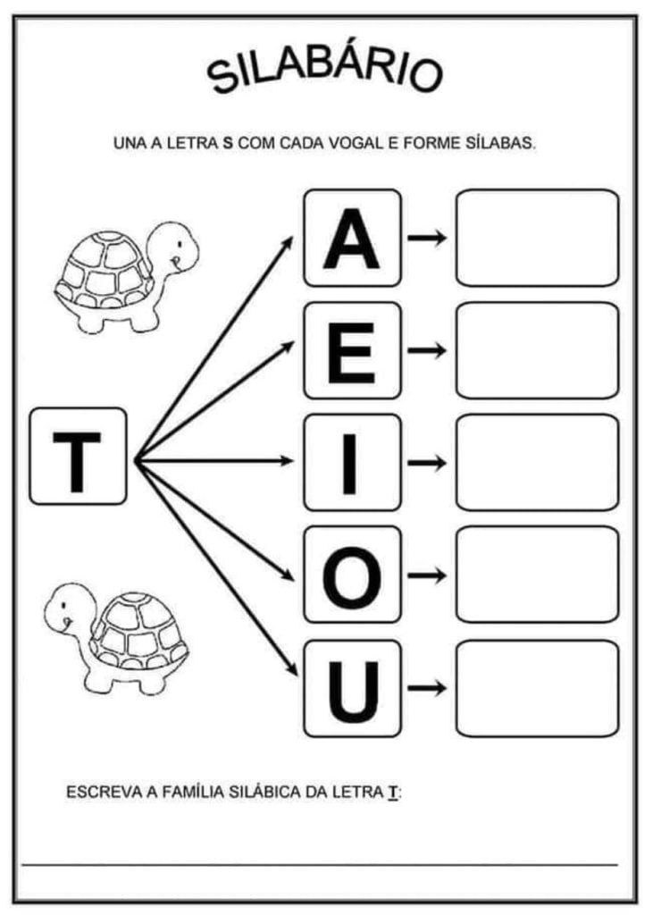 educação infantil letra F