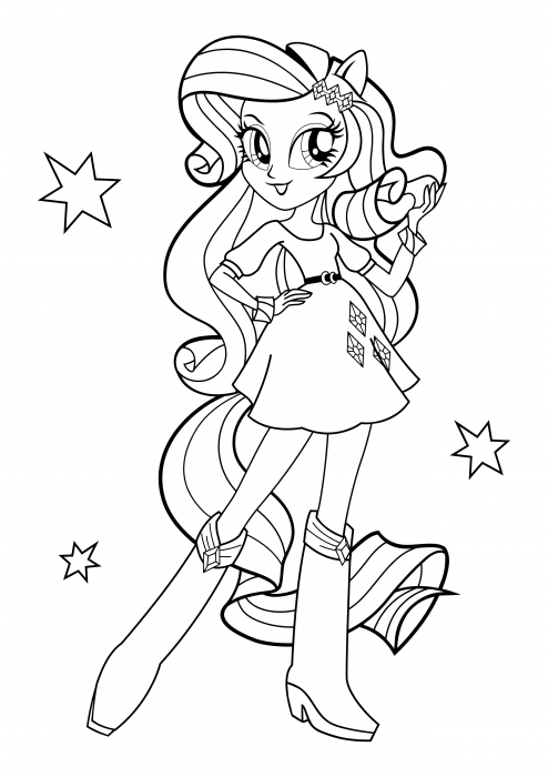 elegantnaya-rariti desenho do my little pony para colorir