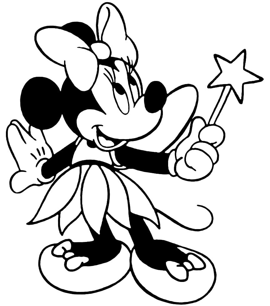 imagem Minnie para colorir