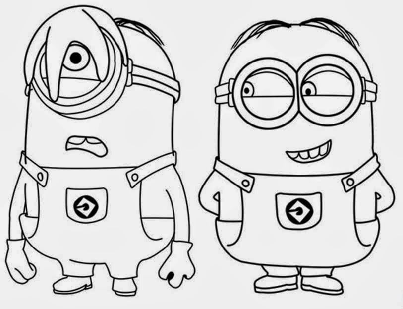 imagem do Minions colorir