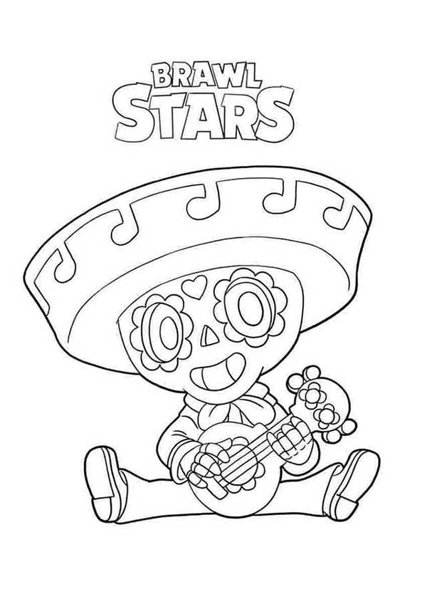 imagem do brawl stars para colorir