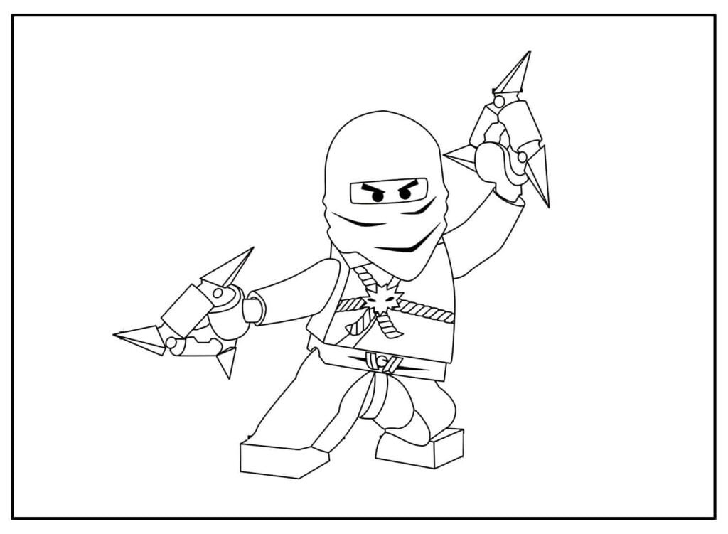 lego desenho do Ninjago colorir