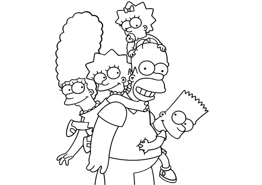 os Simpsons colorir