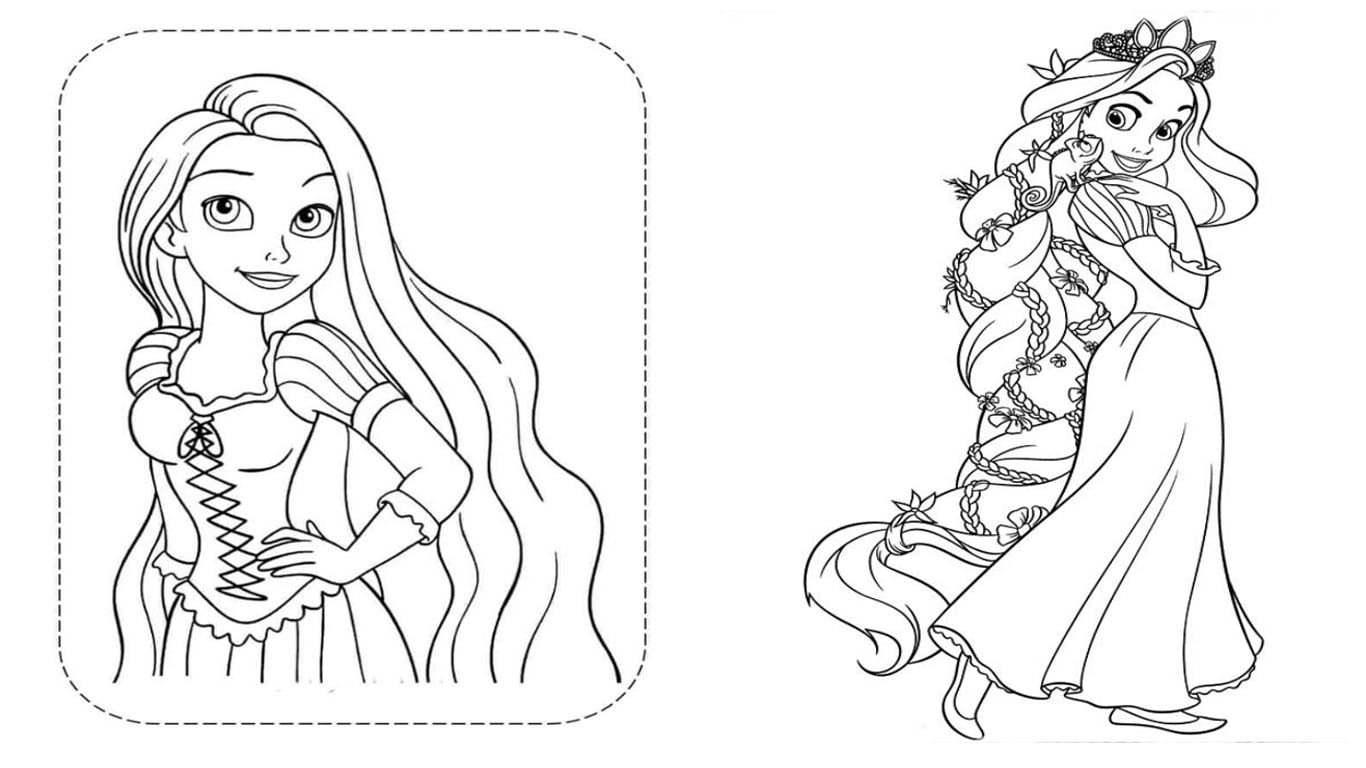 65 Desenhos para colorir kawaii e imprimir  Rapunzel para colorir,  Desenhos para colorir, Doodles bonitos