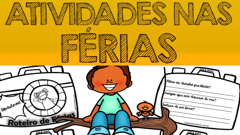 Atividades de férias para imprimir para educação infantil