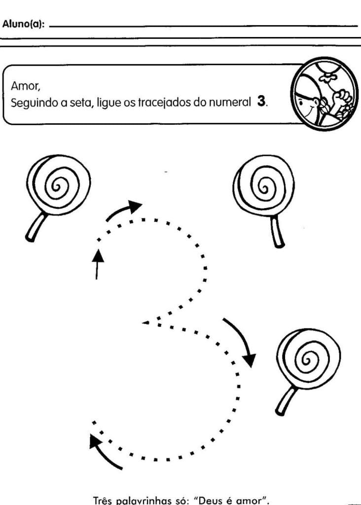 Atividades número 3 para educação infantil