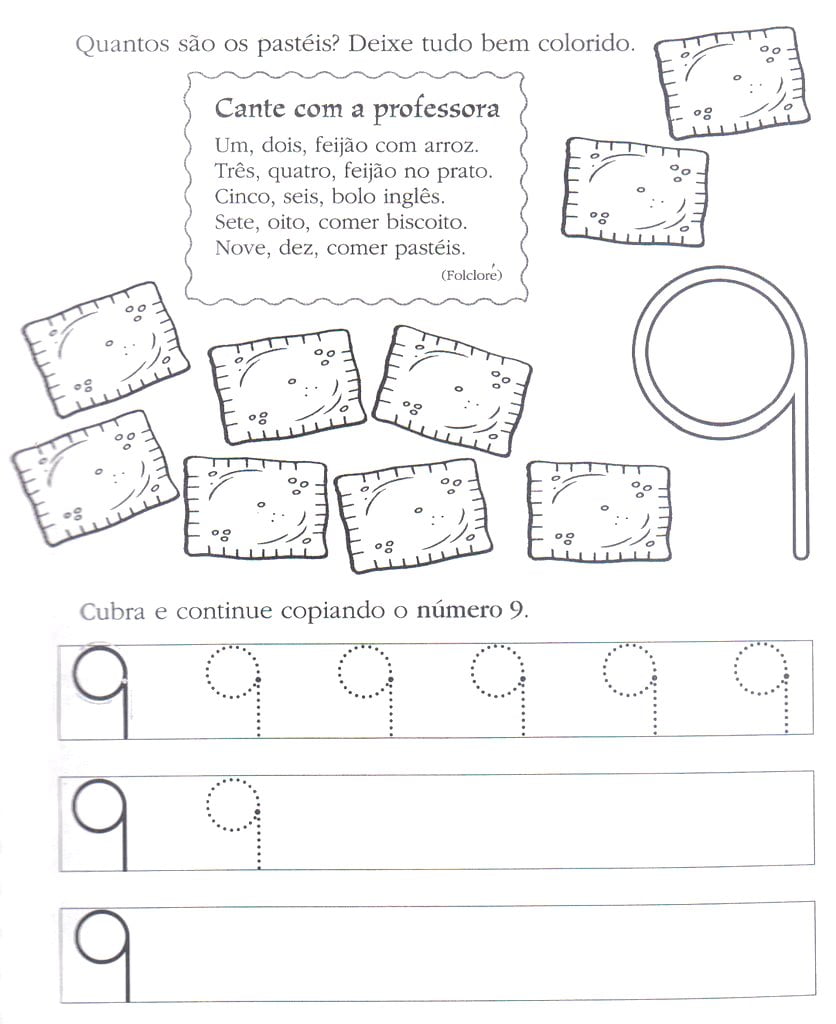 Atividades número 9 educacao infantil